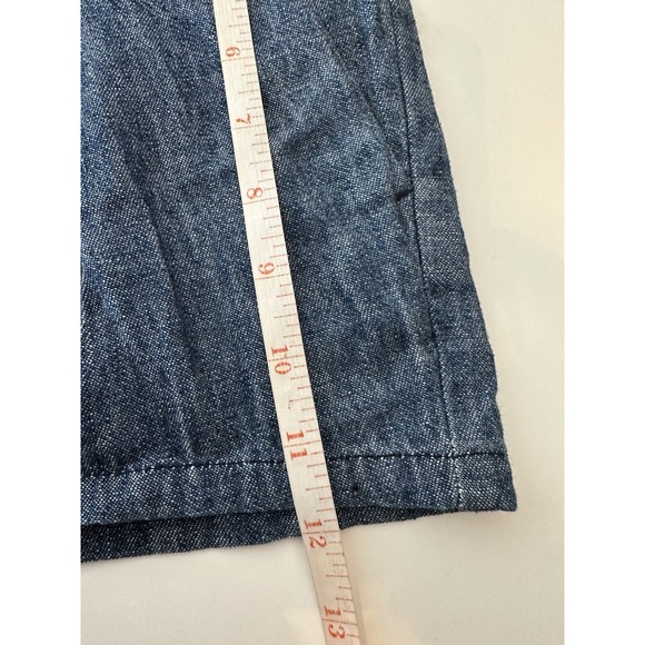 Theory Shorts Womens‎ Size 8 Blue Denim Pleated Preppy Casual Beach Formal - Picture 6 of 6